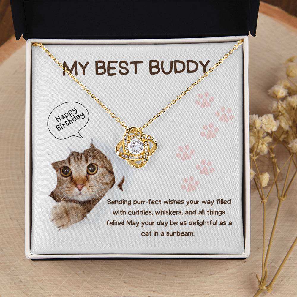 BEST BUDDY - CAT LOVER - BIRTHDAY - NECKLACE