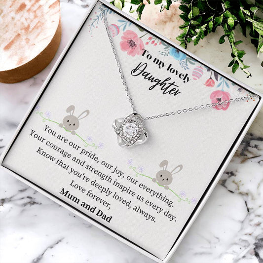 Daughter Gift, Daughter Necklace, Birthday Gift Daughter, Daughter Jewellery, Personalised Jewellery Gift for Women & Girls, From Mum and Dad