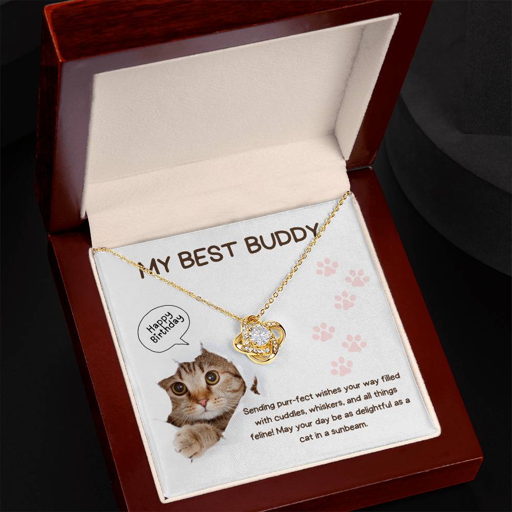 BEST BUDDY - CAT LOVER - BIRTHDAY - NECKLACE